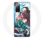 Coque pour Samsung Galaxy S20 FE Tanjiro et Nezuko Demon Slayer Kimetsu no Yaiba Anime