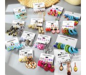 Conjunto de pendientes de Chica Elegante, moda coreana, abalorio floral, regalo de fiesta, joyería, borla fina, regalo de vacaciones, novedad de 2023 A