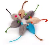 Juguete para mascotas, hierba gatera, ratones, juguetes para gatos, divertido ratón de peluche, juguete para gatos, lindo y colorido ratón falso interactivo, accesorios para gatos