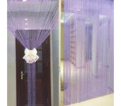 Nueva moda hogar mosquitera flecos borla cortina cadena cortinas brillantes habitación divisor puerta ventana decoración 100cm by 200cm azul