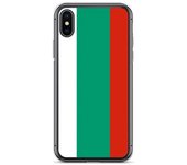 Funda - PIXELFORMA - iPhone XS - Drapeau de la Bulgarie - Protección completa - Souple