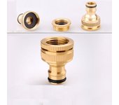Adaptador de grifo de latón para manguera de riego, adaptador de grifo universal, conector de agua