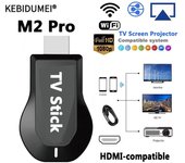 M2 Pro inalámbrico WiFi TV Stick Display TV Dongle compatible con HDMI proyector de pantalla de TV inteligente 1080P 4K para DLNA IOS Android