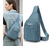 Bolso de pecho Bolso de hombro para mujer Bolso bandolera Bolso deportivo multicapa azul oscuro