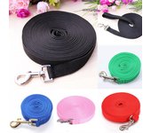 Correa para perro mascota, correa larga para entrenamiento de pies y pies, recordatorio de obediencia, 6/15/20/30/50/100 pies 6ft color rosa