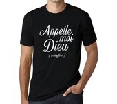 Camiseta vintage para hombre con gráfico Appelle Moi Dieu negro profundo XS negro