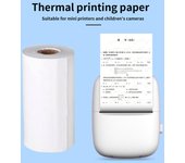 Accesorios de repuesto para papel de impresión para cámara instantánea e impresora para niños Par 57*30 mm blanco