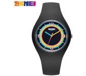 Reloj deportivo SKMEI para hombre, resistente a los arañazos, relojes de cuarzo ligeros, relojes de pulsera impermeables a la moda para exteriores para mujeres y hombres 7028 negro