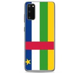 Coque Téléphone - Samsung - Galaxy S20 Plus - Drapeau République Centrafricaine - Souple - Multicolore