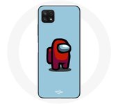Coque pour Samsung Galaxy A22 5G Among Us jeu vidéo Fond bleu