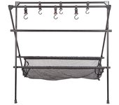Utensilios de cocina plegables y ligeros para acampar, estante colgante, herramienta portátil de aleación de aluminio para barbacoa al aire libre Type 1 negro