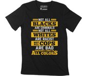 Camiseta ULTRABASIC para hombre Black Lives Matter Shirt Not All Blacks Criminals Black Pride Vintage Apparel XS negro