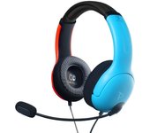 Casque gaming filaire - PDP - Airlite Nintendo Switch - Licence officielle Nintendo - Microphone flexible - Bleu néon et rouge néon
