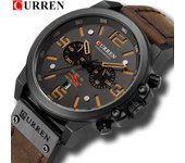 CURREN Relojes para hombre Marca de lujo Reloj de pulsera deportivo resistente al agua Cronógrafo Reloj militar de cuarzo