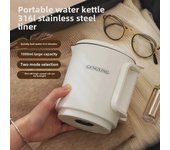 Mini hervidor de agua eléctrico plegable portátil de viaje - Acero inoxidable 1000ml Portable Electric Kettle