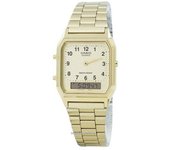 Reloj Casio analógico-digital de cuarzo AQ-230GA-9B para hombre oro