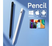 Lápiz óptico Universal para tableta, lápiz táctil para teléfono móvil, iPad, Apple Pencil 2 1, Huawei, Lenovo, Samsung, teléfono, Xiaomi Stylus blanco
