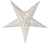 Estrella 10 Leds A Pilas Cuerpo de Papel 60Cm