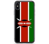 Coque iPhone - Drapeau du Kenya - iPhone X - Sopa de silicona - Diseño fin et léger - Protección máxima