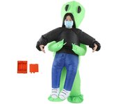 Disfraces inflables de jinete alienígena, innovadores y divertidos, impermeables, para cosplay