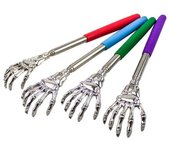 Rascador de espalda telescópico mango extensible herramienta de masaje de mano portátil de acero inoxidable se extiende