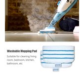 Almohadillas de repuesto para fregona a vapor Black + Decker FSM1610/FSM1630, almohadilla de fregona lavable 1 pcs