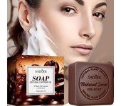 Jabón de aceite esencial de café, limpieza profunda, exfoliante, hidratante, con cafeína, glicerina y aceite de oliva. No aprieta, ideal para pieles sensibles. 100g(3.52oz)