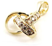 Les Trésors De Lily [J0152] - Colgante chapado en oro 'Goddess' oro blanco - 13 mm oro