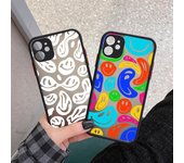 Fundas divertidas de teléfono con cara sonriente Trippy para iphone 11 12 13 Pro Max 6s 7 8 Plus SE2020 X XS MAX XR funda trasera dura mate a prueba de golpes iPhone 6 6s