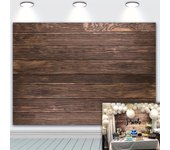 Fondo de pared de madera Retro, telón de fondo de suelo de madera de granja, decoración de fiesta de cumpleaños de vaquero occidental, accesorios de fotografía de vinilo W100*L75cm