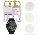 3 protectores de pantalla de hidrogel apgo MATTE para Garmin Vivomove Style, película de hidrogel, con capa de posicionamiento de fácil instalación
