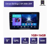 Radio de coche Android 2 Din para Citroen Berlingo 2 B9 2008-2019, WIFI, navegación GPS, reproductor multimedia para coche, unidad principal 1 + 16 GB 1+16GB