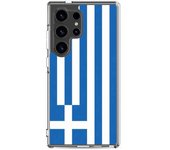 Coque Téléphone - Samsung - Galaxy S24 - Drapeau Grèce - Souple - Multicolore