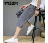 Pantalones cortos de verano para hombre, pantalones finos de 7 puntos, pantalones de playa exteriores, pantalones casuales recortados M blanco