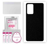 apgo Protective Skin Sticker for the back compatible with Samsung Galaxy A72 5G, Wrap Film, Foil, Vinyl - Pattern Matte Black