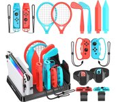 Accesorios deportivos para Switch Set deportivo para Switch en 1 Kytok Periféricos deportivos para Switch Soporte de almacenamiento Base para Switch Almacenamiento para Switch Sports