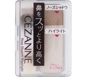 CEZANNE Sezanne Nose Shadow Highlight Skin Makeup Application: - Apply each color as shown in the illustration. White light color with pearl: Apply to