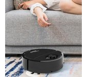 Robot de barrido inteligente, aspirador de succión fuerte, bajo nivel de ruido, recargable, ultrafino, barrido automático, fregado, Robot inteligente blanco