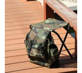 Silla plegable 2 en 1, taburete portátil para mochila, silla plegable para acampar y pescar, 12,6x11,0x13,4 pulgadas camuflaje