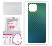 apgo Protective Skin Sticker for the back compatible with Honor Play 20 PRO, Wrap Film, Foil, Vinyl - Pattern Carbon Chameleon CAKA1