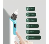 1PC Electric nasal aspirator, silent for infants with obstructive rhinitis, cleaning nasal aspirator, cleaning the nose amarillo