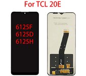 Pantalla LCD para TCL 20E 6125F 6125D 6125H pantalla LCD Digitalizador de pantalla táctil reemplazo de montaje completo negro