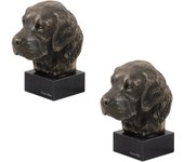 Golden Retriever - Dog statue, bust on stone base, sculpture, trophy for dog show by Art-Dog brand marrón