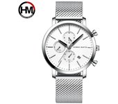 Relojes de hombre de marca de moda multifunción esfera pequeña malla negocios relojes de pulsera impermeables reloj masculino