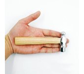 Mini martillo para aplastar nogal, cabeza redonda, mango de madera, herramienta de Escape de coche, martillo de mano, Mini martillo multifunción 1PCS