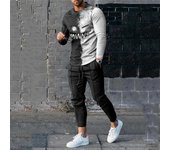 Conjuntos de chándal para hombre, pantalones, conjuntos de 2 piezas, sudadera estampada, pantalones de chándal, trajes, camisetas de gran tamaño, pantalones, conjuntos, ropa informal para hombre 4XL