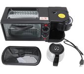 Estación de desayuno multifuncional 3 en 1 para el hogar, horno tostador, máquina de desayuno eléctrica para cocina estadounidense L