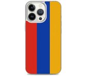 Funda iPhone - Arménie - Drapeau - Souple - Multicolore - Compatible iPhone 13 Pro