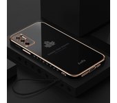 Funda de silicona con revestimiento de hoja de arce con cordón para Samsung S23 S22 S21 Ultra S20 A12 A22 A32 A13 A33 A53 A52 A14 A24 A34 A54/Redmi 12C 10 9A 9C 9T Note 12 iphone 6 6s blanco