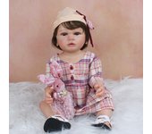 Muñeca bebé Reborn con piel 3D, cuerpo completo de silicona, juguete para niña, 55 CM, bebé artístico con venas, vestir, bañarse, Boneca, regalo de cumpleaños Finished doll